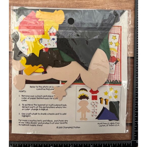 2001 Boys Campout Scrapbook Paper Die Cuts by Stamping Station #16562 - Picture 3 of 3